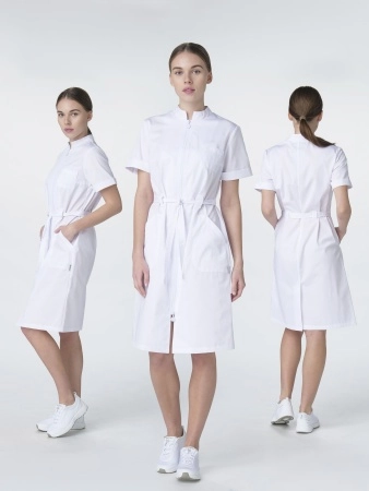 фото халат женский сансара-005 (тк.смесовая,160) medline, белый