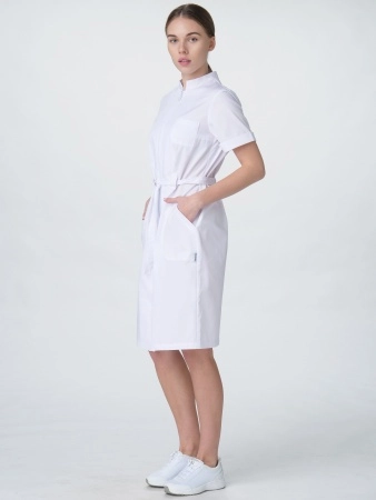 фото халат женский сансара-005 (тк.смесовая,160) medline, белый