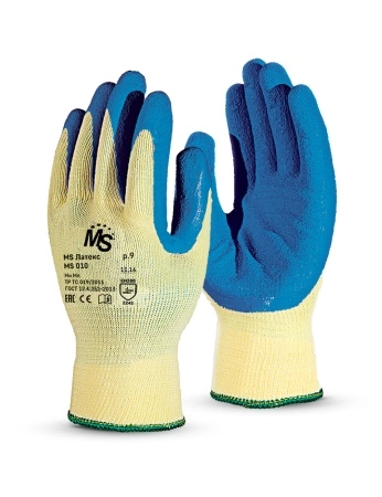 фото перчатки manipula specialist® ms латекс (хлопок/полиэфир+латекс), ms 010/ms-141