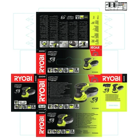 фото эксцентриковая шлифмашина ryobi ros300a